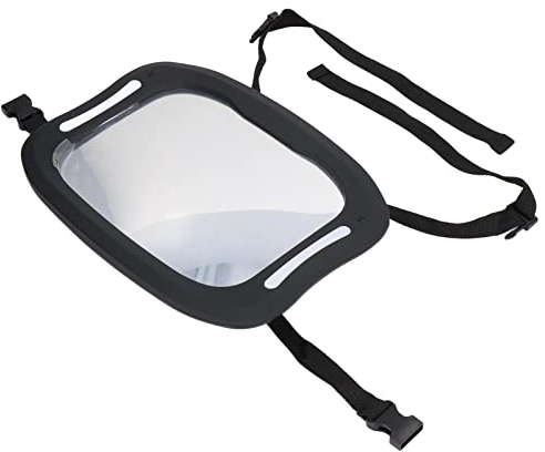 Nach hinten gerichteter Babyspiegel, Babyautospiegel, bruchsicherer 360-Grad-drehbarer, breiter, klarer Sicht-Säuglingsrückspiegel mit LED-Licht Sicherheit Für Babys