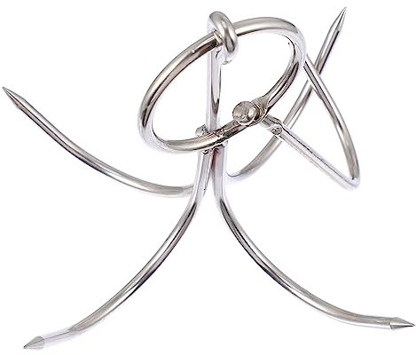 Cabilock Ganchos Para De 4 Puntas Herramienta De Barbacoa De Acero Inoxidable Ganchos Duraderos Para Almacenar Fáciles De Usar Para Las Necesidades De La Cocina