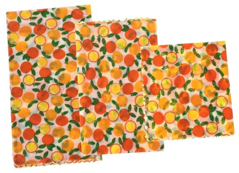 IMIKEYA 3stücke Teiliges Bio-bienenwachs Lebensmittel-wachstücher Wiederverwendbar Vielseitig in s Glatte Oberfläche Antibeschlagend Frischhaltung Für Snacks Brot Und Gebäck
