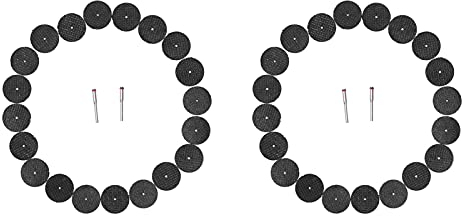 Disques à Tronçonner, Disque à Tronçonner Noir 50 Pièces avec 4 Bielles pour Fentes à Meuler pour Perceuse électrique