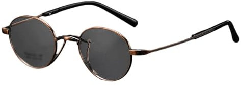 WxuuLTGJR Runde Brillengestelle aus Titan für Herren-Brillengestelle, ultraleichte Retro-Damen-Brillengestelle, bequeme Brillengestelle
