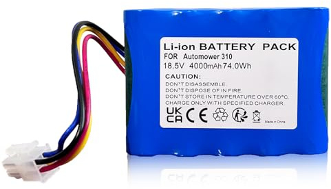 18,5V 4,0Ah Akku für Gardena Sileno R100Li,R130Li,R160Li,Kompatible mit Husqvarna Automower(2015-2018) 310,315,584 85 28-02,Ersatz Mähroboter Akku für 5848228-01,5848228-02,5848528-01,5895862-01