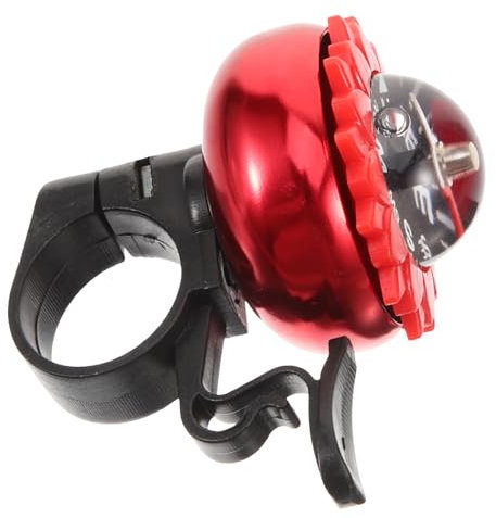 Mipcase Campanello per Bicicletta Compass Campanello Pieghevole in Alluminio A Forma di Fiore Rosso Compatto Rumoroso E Facile da Usare