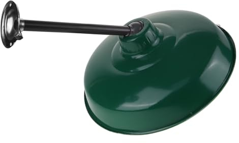 Gadpiparty Retro Lampenschirm Aus Emailliertem Metall 35cm Außenlampenabdeckung Formstabiler Gartenschirm Für Straßenlaternen