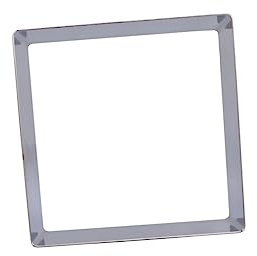 Cabilock Stainless Steel Square Mousse Cake Ring 7 Inch Silver Baking Mould Pastry Tool for Dessert and Cookie Baking