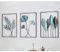 3 piezas de decoración de pared de metal negro minimalista arte de pared de metal decoración de pared de hojas decoración de pared decoración de pared hogar arte decorativo para el hogar sala de estar