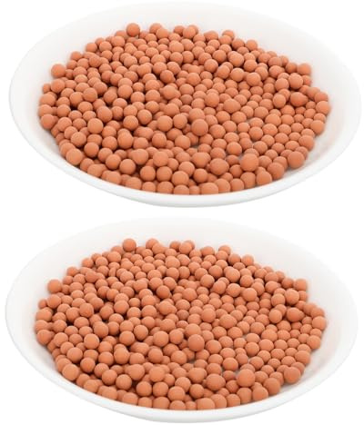 BCOATH Ceramsite Terreaux Hydroponique Granulés Drainants pour Plantes sans Sol Améliore Aération et Drainage Convient pour Culture Pot Transparent et Décoration Jardin