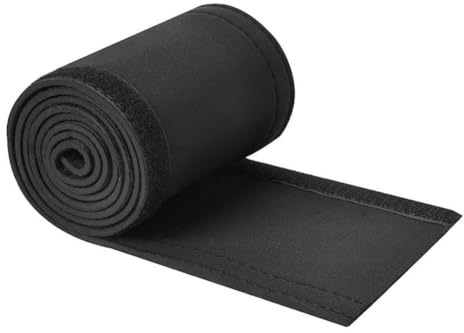 EpheyFIF 60inch Neoprene Trolling Motor Cable Organizer Sleeve, Waterproof Wrap for Boat Wiring, Cut to Fit, Black Cable Management Cover
