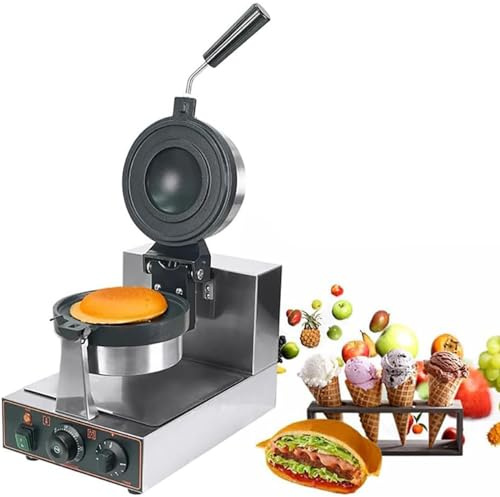 Pressa antiaderente elettrica commerciale per hamburger, panini e waffle con controllo della temperatura regolabile