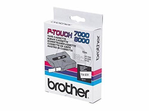Brother TX231 Thermodirektdrucktechnologie Schwarz/Weiß