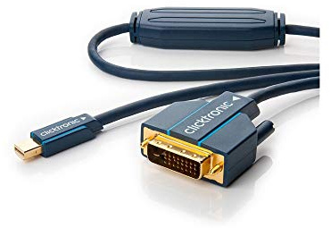 Clicktronic 70748 Casual Câble adaptateur de Mini Display Port/DVI, 2m Longueur