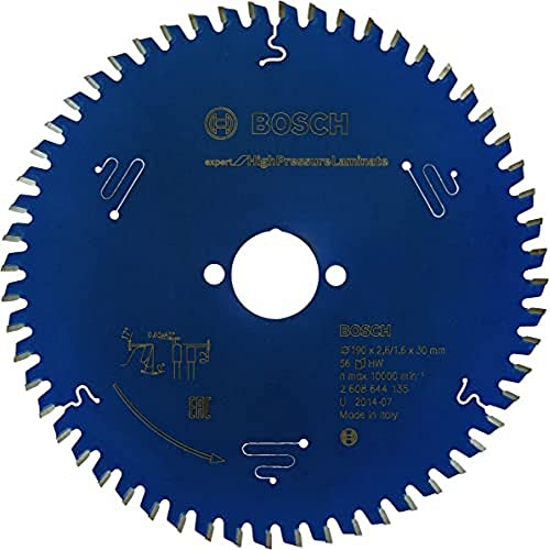 Bosch Professional Kreissägeblatt Expert for High Pressure Laminate (190 x 30 x 2,6 mm, 56 Zähne, Zubehör Kreissäge)