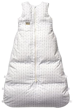 Set ARO Artländer Daunenschlafsack mit Stoffwindel Blaubär/Winterschlafsack längenverstellbar/Baby-Schlafsack mit Premiumdaunen