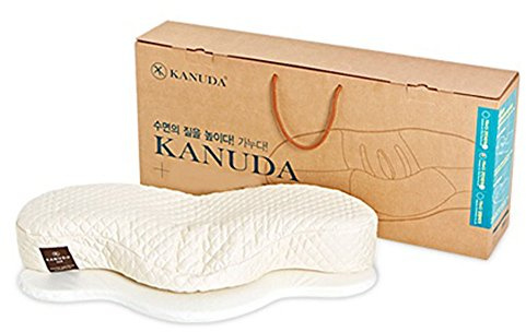 Kanuda CV4 Orthopädisches C-förmiges Nackenstützkissen für die Halswirbelsäule, entworfen für die richtige Anordnung der Wirbelsäule. Ein Memory-Schaum-Kissen mit einem höhenverstellbaren Polster
