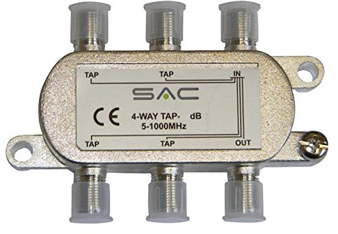 TAP AE5446 - Amplificadores de antena y satélite de 4 vías, 20 dB, 1 unidad