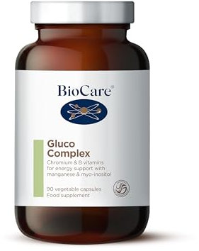BioCare Gluco Complex | Chromium & B Vitamins for Blood Glucose & Energy Support | with Manganese & Myo-inositol - 90 Capsules