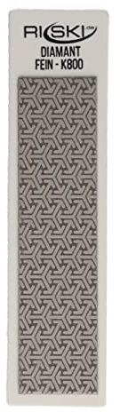 RiSki Diamant Premium Profi Feile - fein - Korn 800 - weiss - 110x25mm