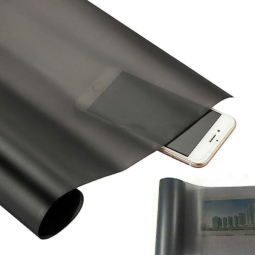 Riloer Car Chameleon Vinyl Tint Film, Film de Protection en Vinyle Auto-adhésif teinté Film de Protection Transparent, Universel pour Phare de Voiture Taillight Fog Light Noir fumé 30 * 200cm