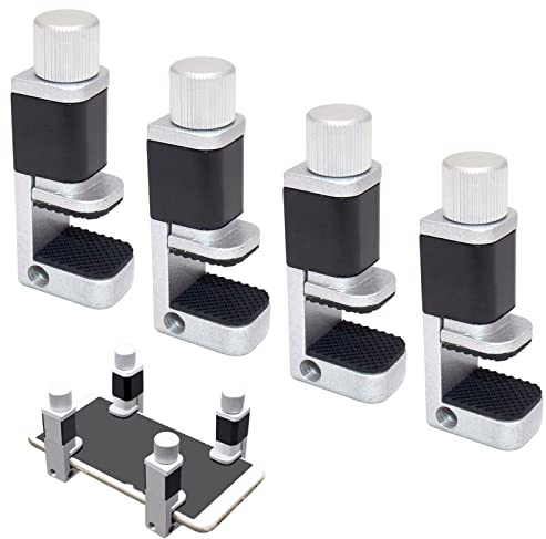 Amfrpar 4 Pièces Fixation Ajustable par Clip Métallique Outil de Rréparation Fixation par Pince à Coller l'installation de l'écran pour Smartphone, Ordinateur, Portable, Tablette, Ebook