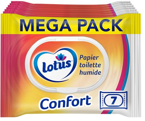 Lotus Carta igienica umida comfort, 7 x 38 fogli