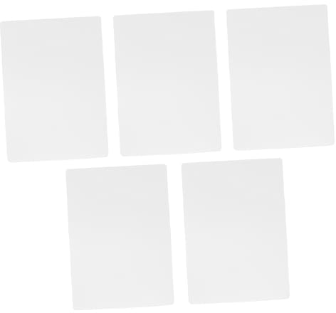SEWACC 5 Stück-pack Transparente A4 Schreibtafel Kunststoff Schreibunterlage Rutschfest Langlebig Büro Schule Grundschule Universitätsbedarf