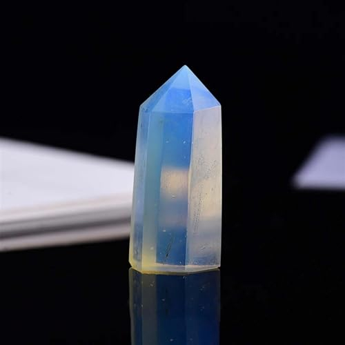 EKFBQBGW Raumdekoration Opal Hexagonal Column Crystal Point Repair Crystal Magic Wand Stone Home Furnishing Room Decoration