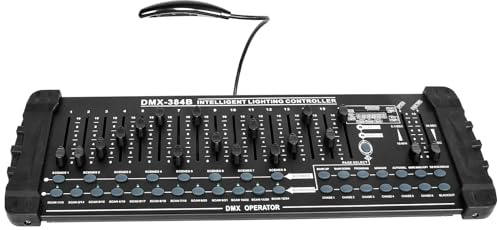 DMX512 DJ Controller 384CH DMX Cotroller Utilizzare per la modifica del programma di Bar Club Live Lights Show Support 30 Banche 8 Scene 24 Apparecchi Console di illuminazione del palco