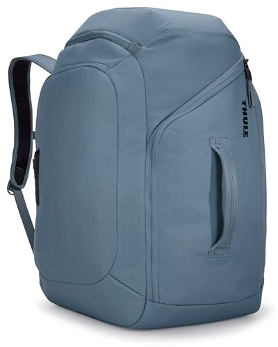 Thule RoundTrip 60 l ryggsäck – stödryggsäck för skid- och snowboardresor – mjuk ficka för glasögon och hjälm, Mellanblått, One Size, Stor ryggsäck med vadderade axelremmar