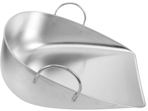 ABOOFAN Garden Shovel Sturdy Grain Scoop, Metal Reusable Dustpan Stainless Steel, Handheld Cleaning Shovel with Easy-to-Clean Surface, for Crops for Large Farms and Small Garden Plots