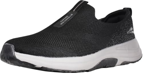 zpllsbratos Zapatillas Slip On Hombre Sneakers Tenis Sin Cordones Zapatos | Caminar Deportivas Casual Comodos Ligero Transpirable Negro Gris 40-46