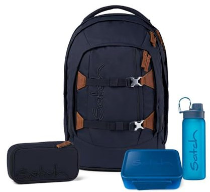 Satch Pack Skandi Edition Schulrucksack 4tlg. inkl. Lunchset (Nordic Blue)