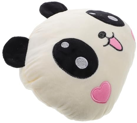 Vaguelly Wanderkissen Panda Nackenkissen für Reisen Weiches Autokissen aus Kunstplüsch Abnehmbarer Bezug für Autositz und Bürostuhl