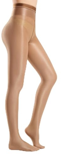 Yilanmy Glänzende Strumpfhose Damen Ölig Glanz Hohe Taille Strumpfhose Glossy Tanzstrumpfhose 70 DEN,XL