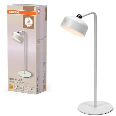 Osram LED-Leuchte weiß, 3000 K, dimmbar, mit Touchfunktion und USB-Akku, ideal als Tischleuchte, Wandlicht oder Nachtlicht im Innenbereich