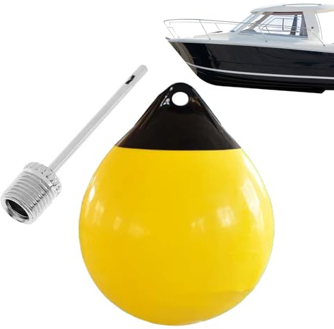 Båtboj boll – uppblåsbar båtbrygga stötfångare boll ankarboj, anti-kollision säkerhet flotation enheter för motorbåtar yachter vattenbruk skidbåtar