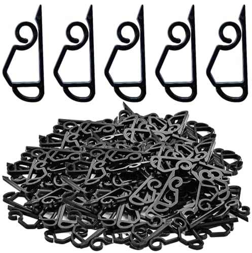 120PCS Christmas Light Clips Hanging Gutter Hooks for Outdoor String Lights Xmas Holidays New Years Decoration