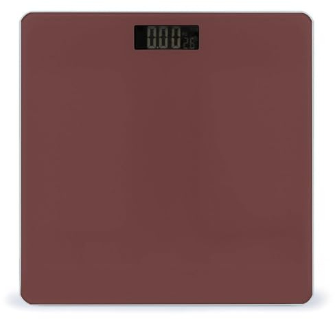 Smart Scale for Body Weight Digital Bathroom Weighing Scale Energy Saving Scale Brick Red