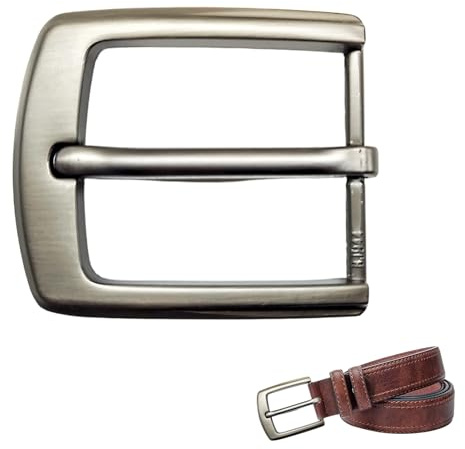 Gürtelschnalle Herren,40mm Einzackige Quadratische Ersatzschnalle aus Zinklegierung,Gürtelschnallen für Herren und Damen,Belt Buckle,Poliert Gürtel Schnalle,Klassische Gürtelschnallen zum Wechseln
