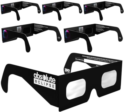 Gafas Eclipse Solar Homologadas ISO 12312-2 CE EPI | Lentes para Eclipse Solar | Fabricante Europeo Reconocido AAS | Eclipse Total España 2026 | 55+ Diseños | Packs 1/2/6/10/50/100