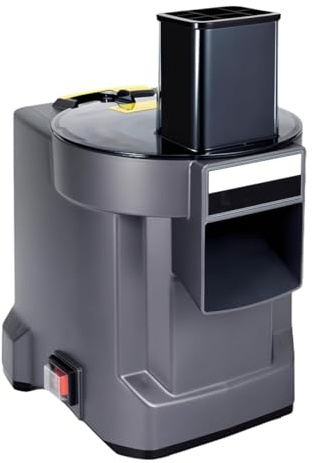 Cortadora Eléctrica De Verduras De 100 W, Rallador Eléctrico 3 En 1, Canal Grande, 3 Cuchillas De Repuesto, Máquina Cortadora Automática De Verduras Para El Hogar Y Comercial gray