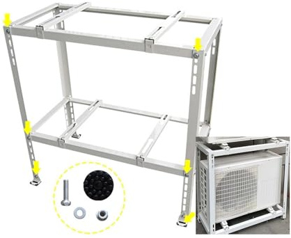 Soporte de aire acondicionado, diseño a prueba de golpes para aire acondicionado mini split sin conductos, instalación de ventana, soporte duradero y fiable