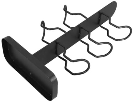 SHINEOFI Supporto per Cuffie e Controller da Scrivania in Ferro Nero 3 Strati, Design Moderno e Funzionale per Accessori Gaming e Postazione da Lavoro