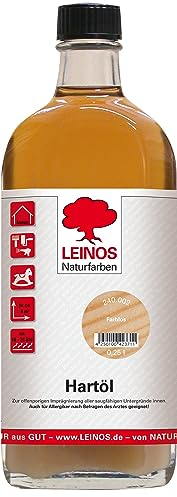 LEINOS Holzöl 250 ml | Hartöl Farblos für Tische Möbel Arbeitsplatten | Teak Eiche Möbelöl für effektive Versiegelung und langanhaltenden Schutz im Innenbereich