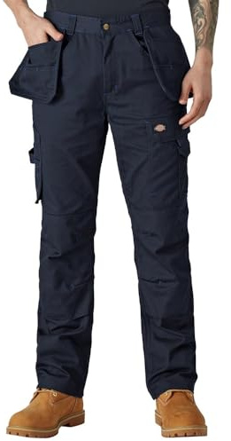 Dickies - Trousers for Men, Redhawk Pro Pants, Regular Fit, Navy Blue, 30W