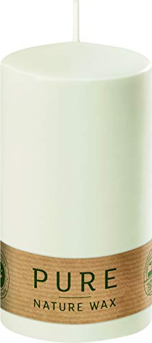 safe candle Pure Kerze selbstverlöschend, 4 Stück, umweltfreundlich (60% weniger CO₂, plastikfreie Verpackung), Höhe 13 cm/Ø 6 cm, 41 Std. (Natural)