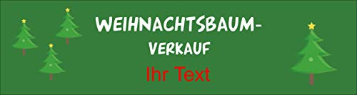 Melis-Folienwerkstatt Banner Weihnachtsbaum Tannenbaum Weihnachts-Baum – 300x80cm – P00006-002