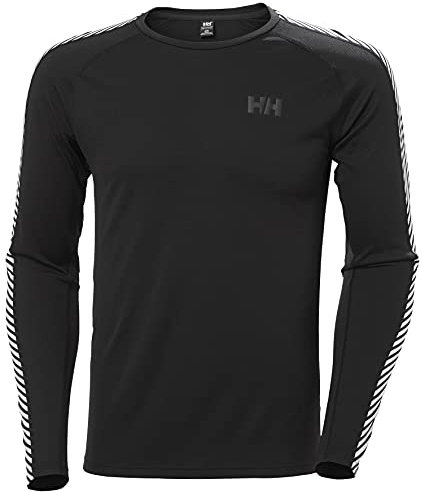 Helly Hansen Hommes Lifa Active Stripe Crew, Noir, 2XL