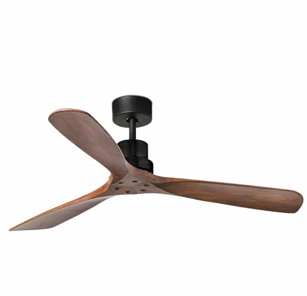 Design Ventilator Faro Lantau Braun Holz 33516DC