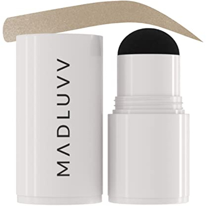 MADLUVV Brow Stamp Refill* - Color Stamp for Brows & Root Touch Up for Women & Men, Instantly Conceal Hair Loss, Grey Hair, Thinning Hair with Stain-Proof/Smudge-Proof Powder Formula (Taupe)