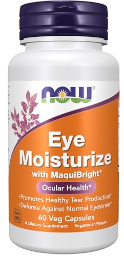 Now Supplements, Eye Moisturize with MaquiBright®, Ocular Health*, Promotes Healthy Tear Production*, Defense Against Normal Eyestrain*, 60 Veg Capsules